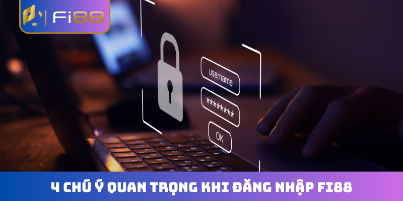 4 chú ý quan trọng khi đăng nhập FI88