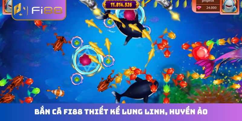 Bắn cá FI88 thiết kế lung linh, huyền ảo