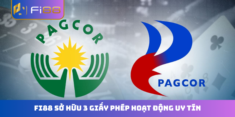 FI88 sở hữu 3 giấy phép hoạt động uy tín
