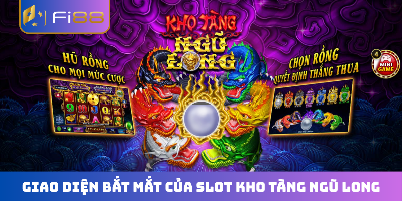 Giao diện bắt mắt của slot Kho Tàng Ngũ Long